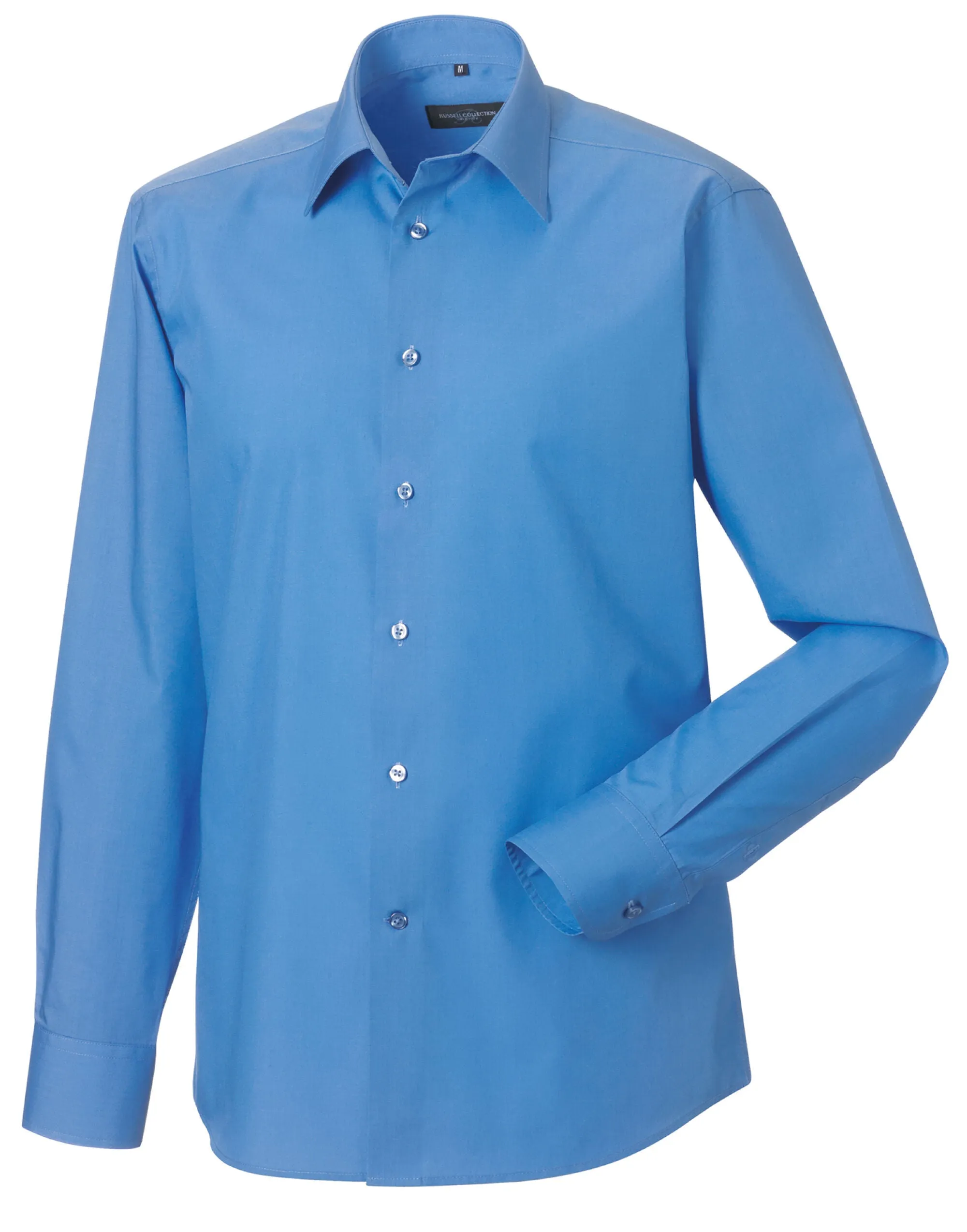 924M Russell Collection Mens LS Tailor Poplin