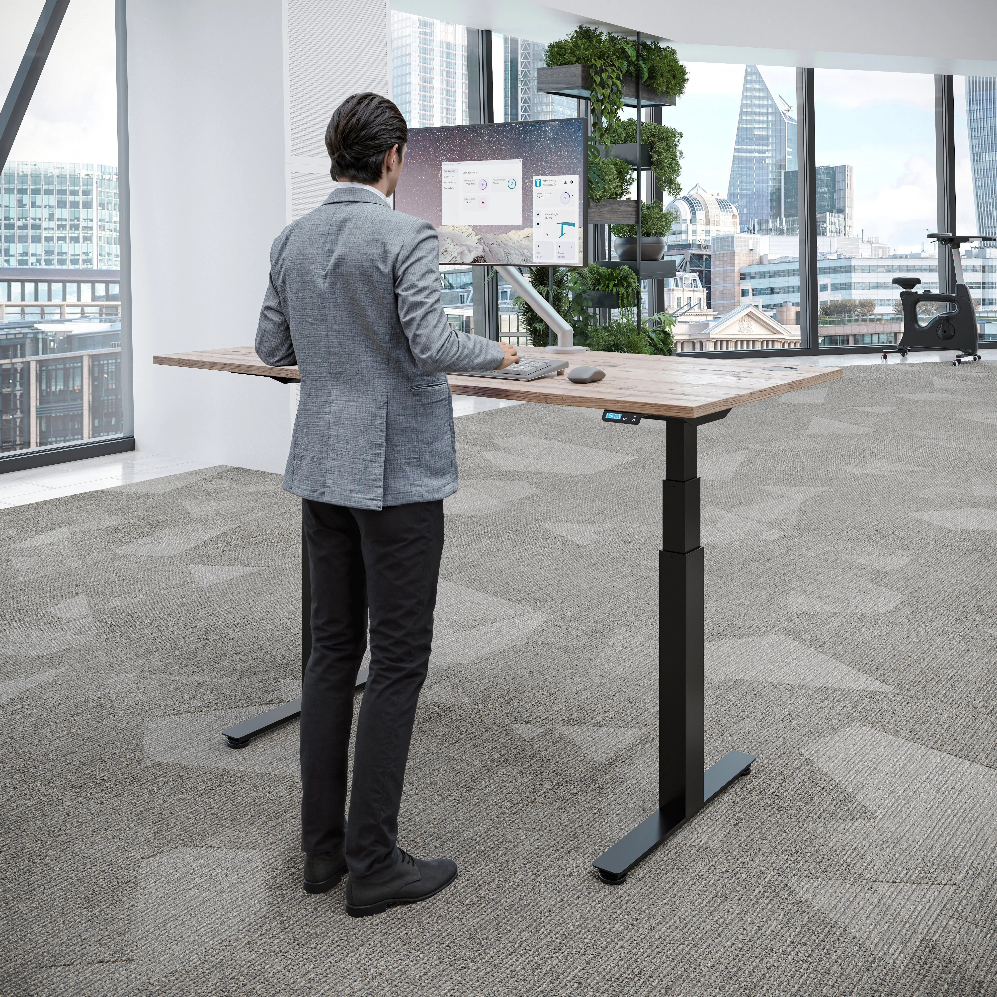 ACTIVE 2  Dual Motor Electric Standing Desk 140x80cm