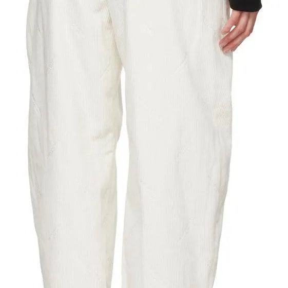 Alexander Wang White Constructed Waistband Jogger Trousers
