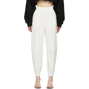 Alexander Wang White Constructed Waistband Jogger Trousers