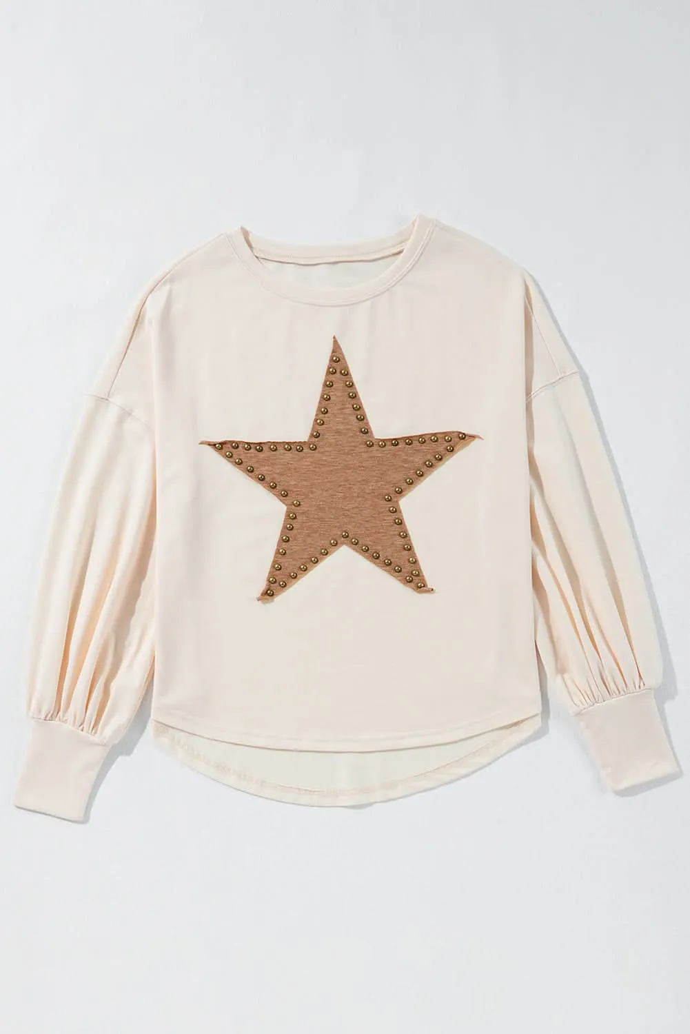 Apricot oversized long sleeve top