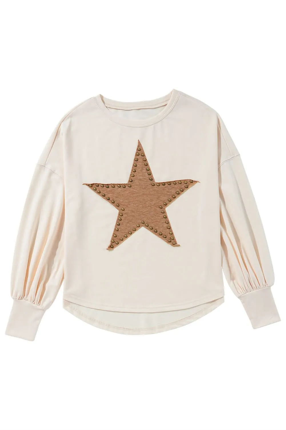 Apricot oversized long sleeve top