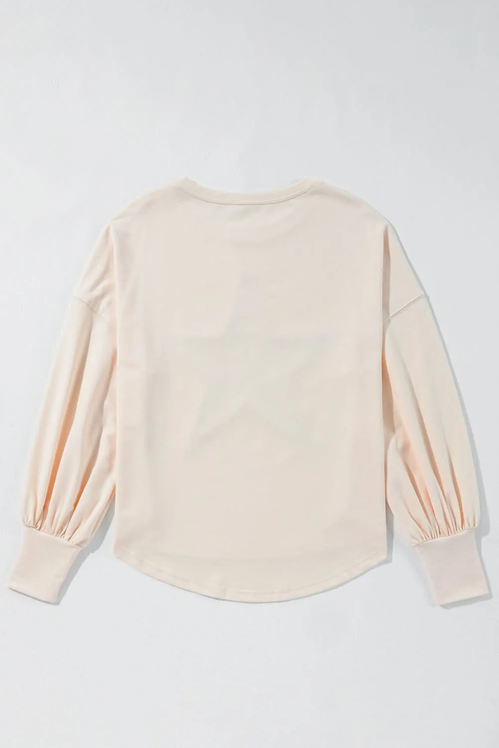 Apricot oversized long sleeve top