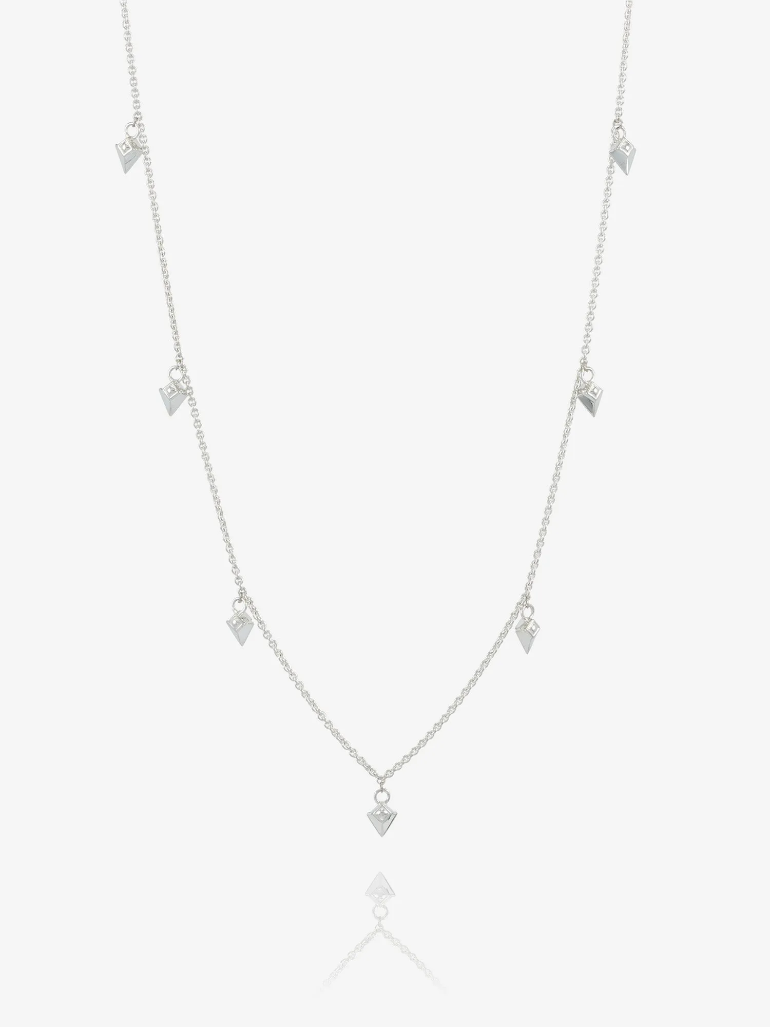 Arrow Spike Necklace - Silver - NSN2S