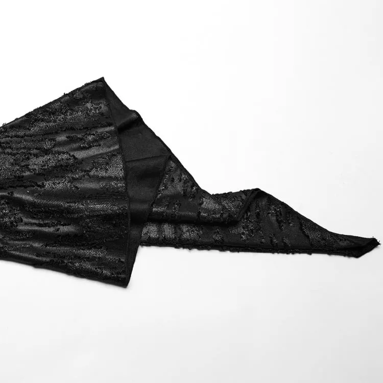 Black Goth Decadent Knitted Jacket
