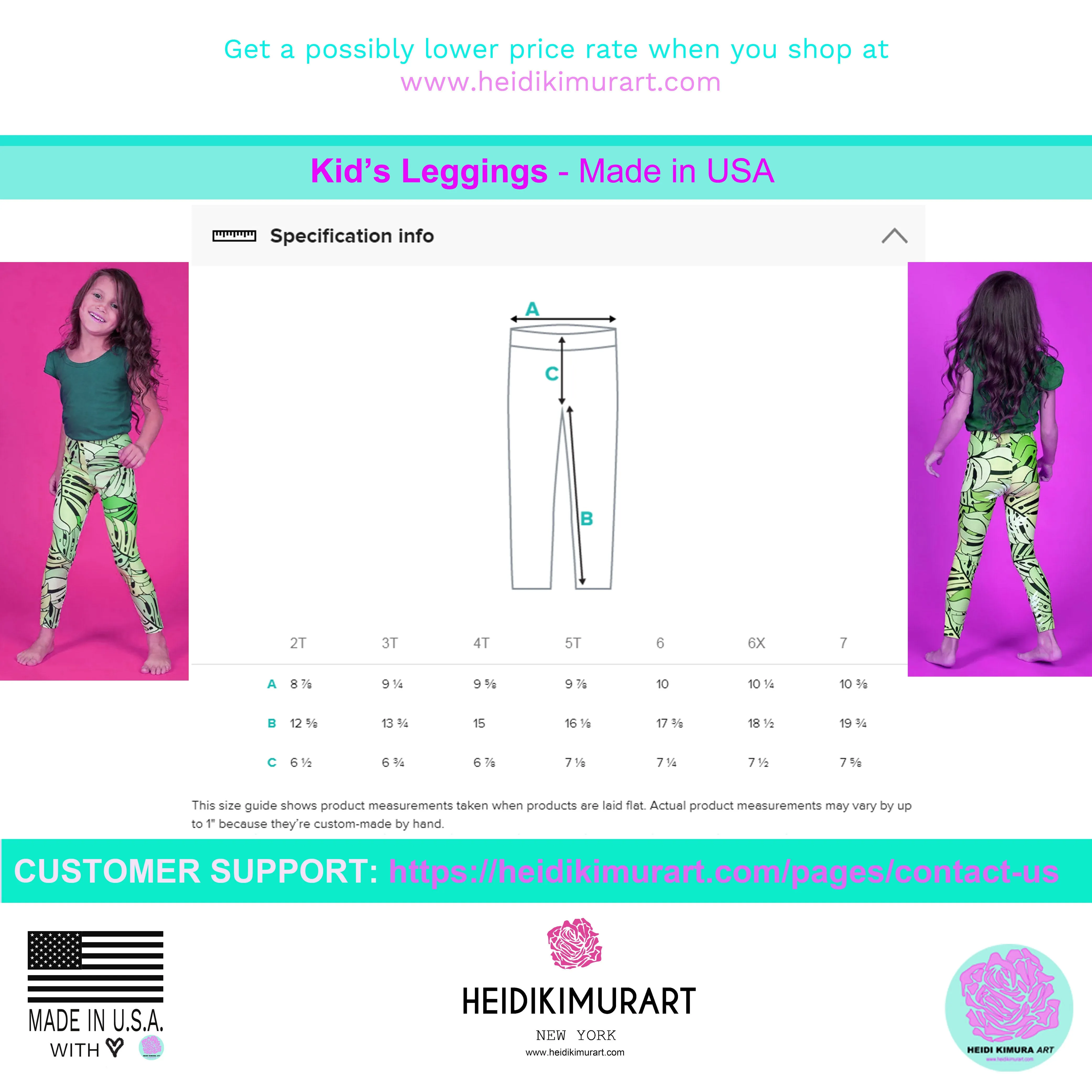 Bright Turquoise Blue Girl's Tights, Solid Color Kid's Leggings Comfy Pants- Made in USA/EU