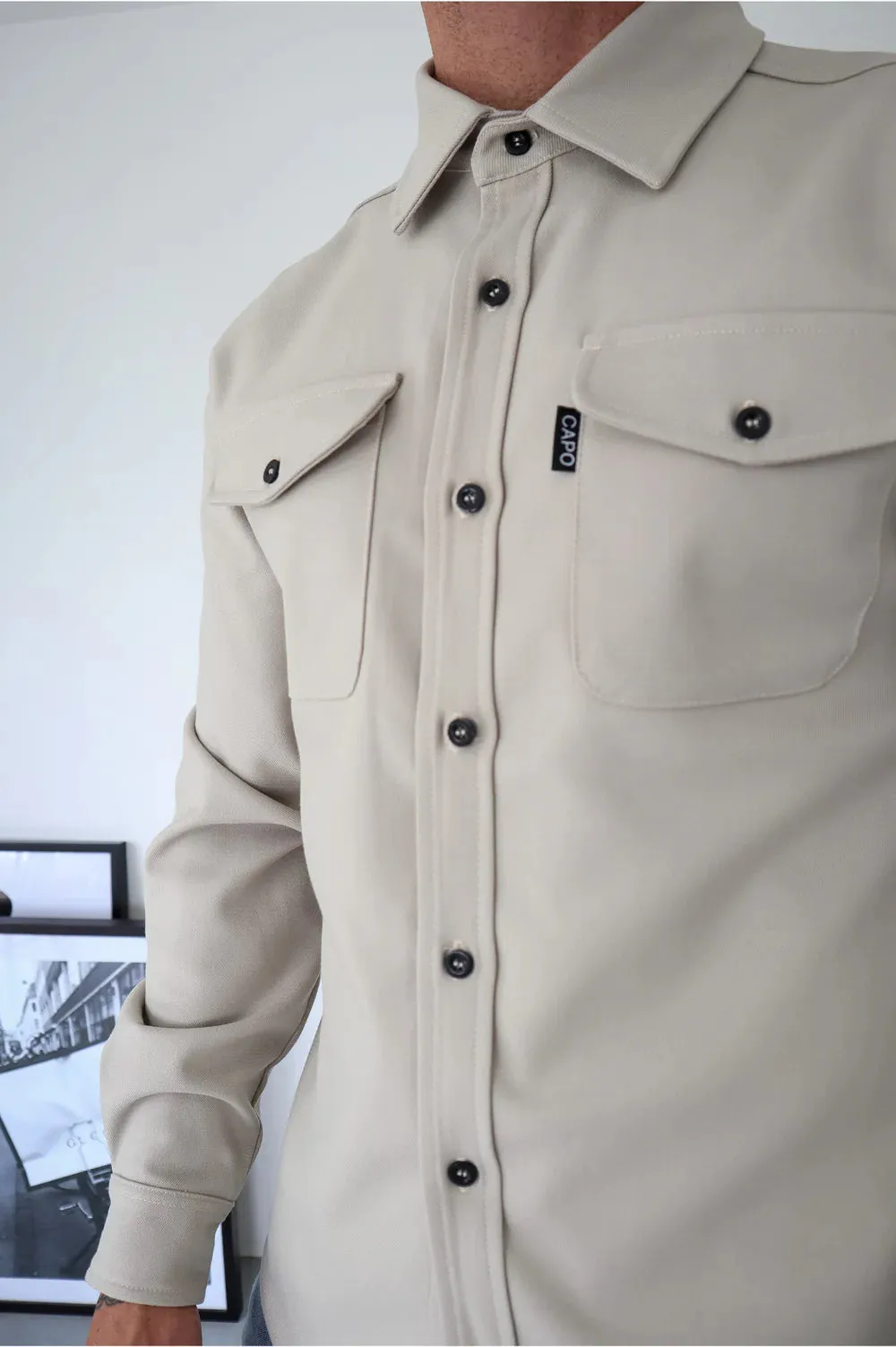 CAPO Overshirt  Light Stone