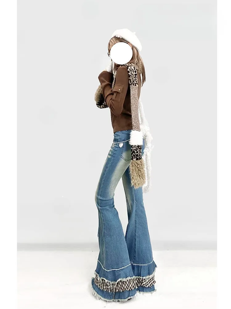 Coffee Slim-fitting Knitted Top