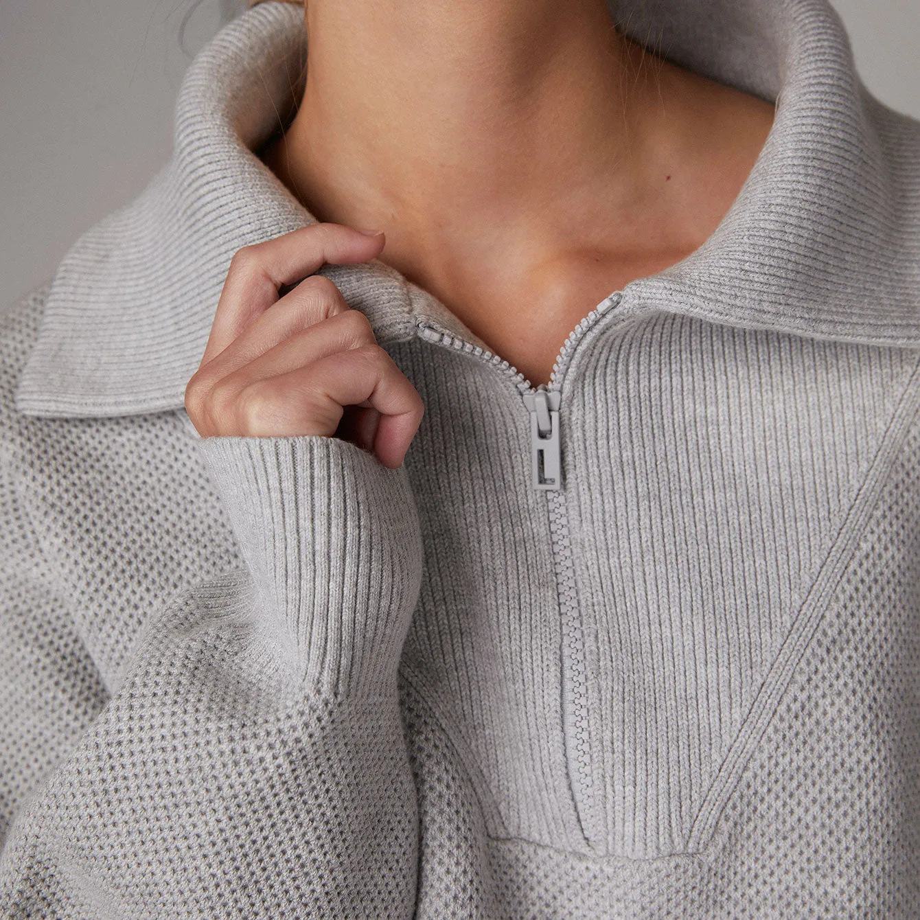 Cottonsilk™ Collared Half Zip