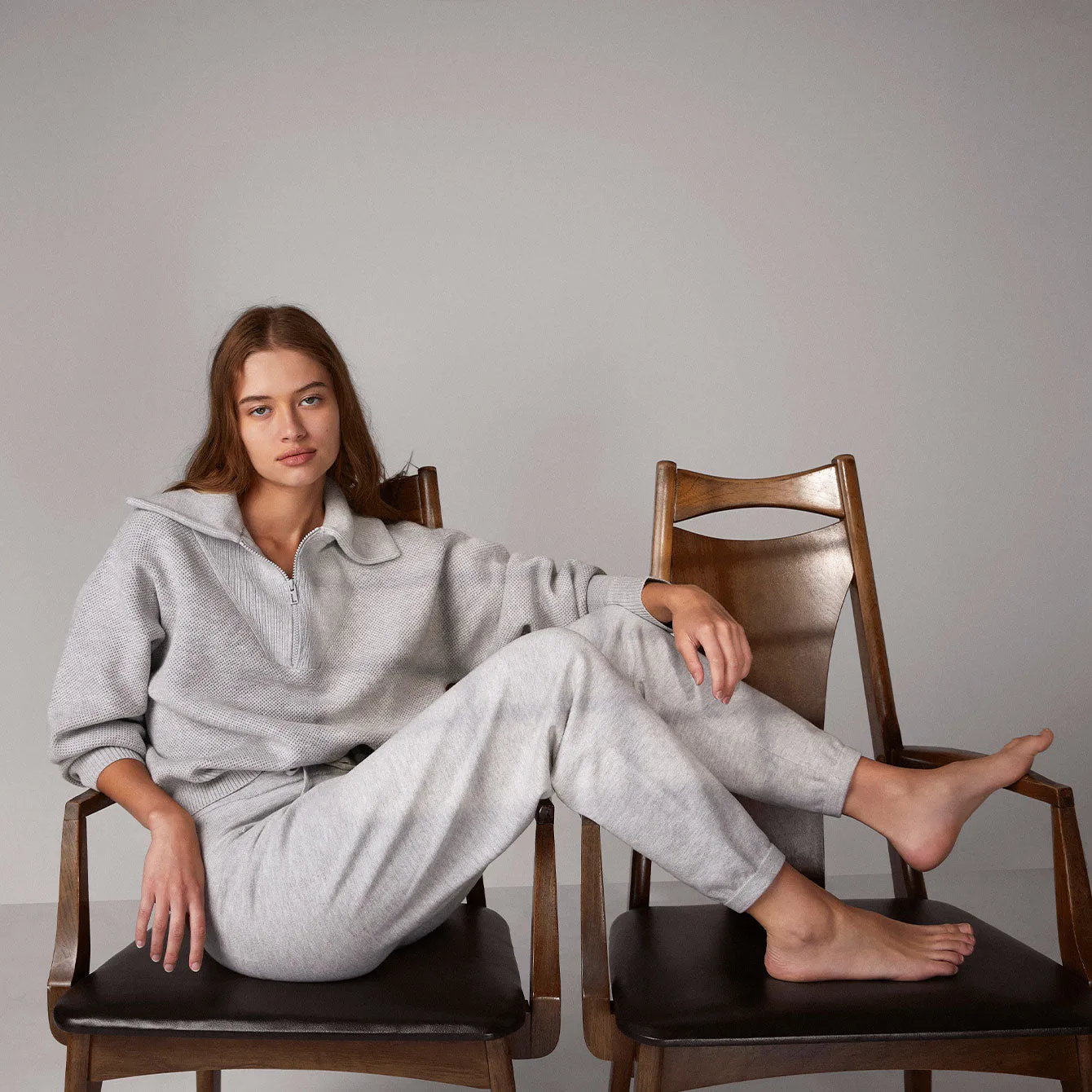 Cottonsilk™ Collared Half Zip