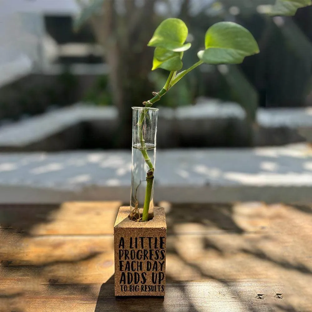 Eco Friendly Gift Hamper | Wood Quote Themed Framed Cork Propagation Planter, Table Mini Frame, Cork Coasters, Plantable Notable with seed Pen & Pencil |  For Room Home and Office Decor