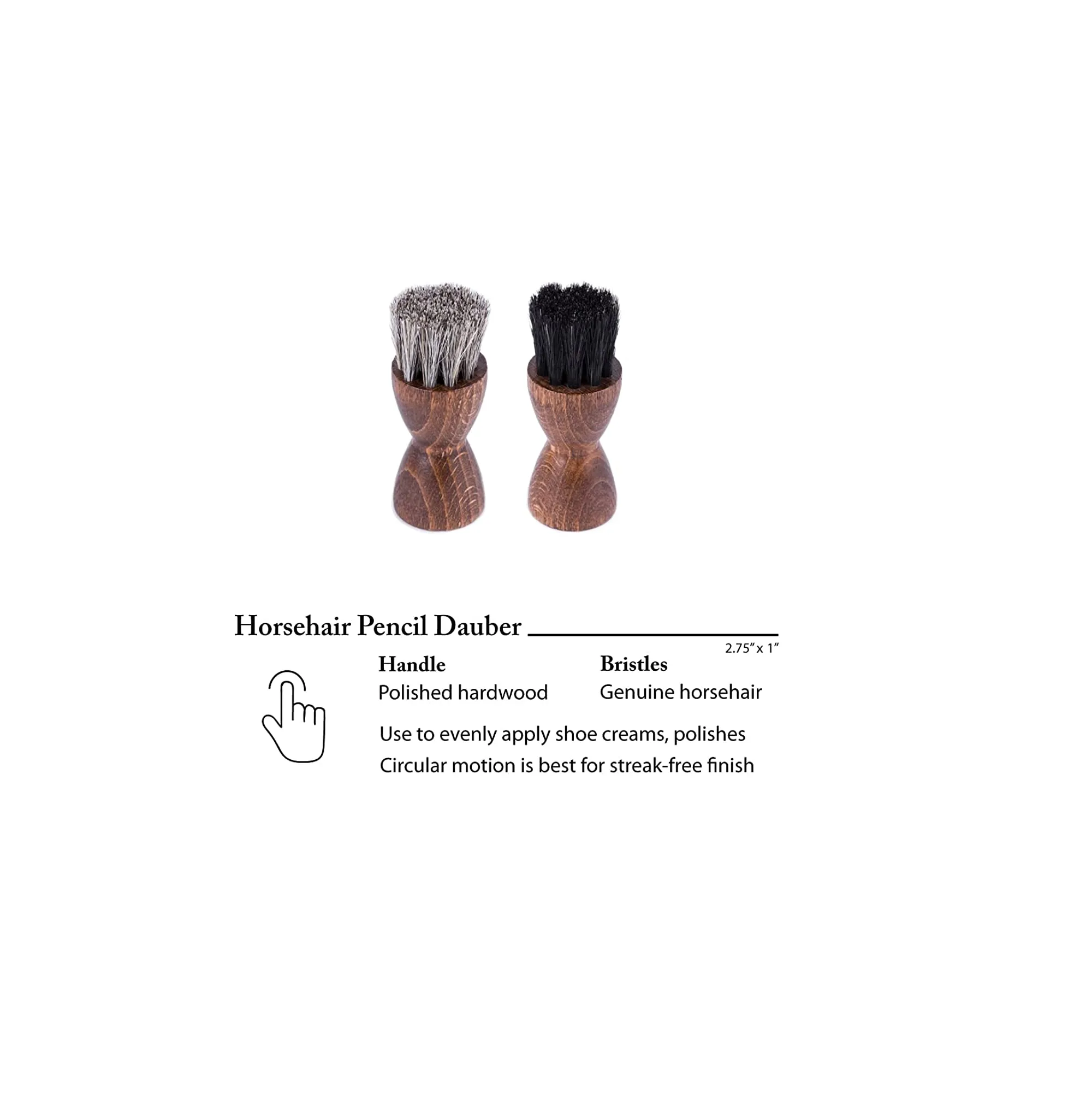 FootFitter Premium Shoe Shine Brush Set – Professional Quality Shoe Care Kit