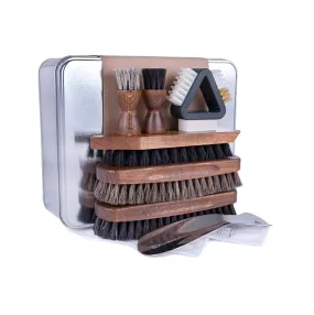 FootFitter Premium Shoe Shine Brush Set – Professional Quality Shoe Care Kit