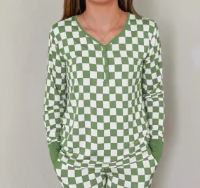 GRINCH CHECKERS WOMENS DREAM TOP GRINCH CHECKERS WOMENS DREAM TOP