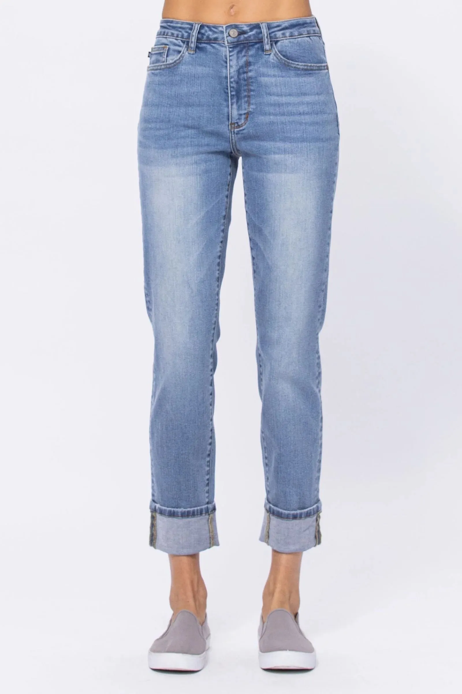 Judy Blue High-Rise Vintage Wash Boyfriend Jeans