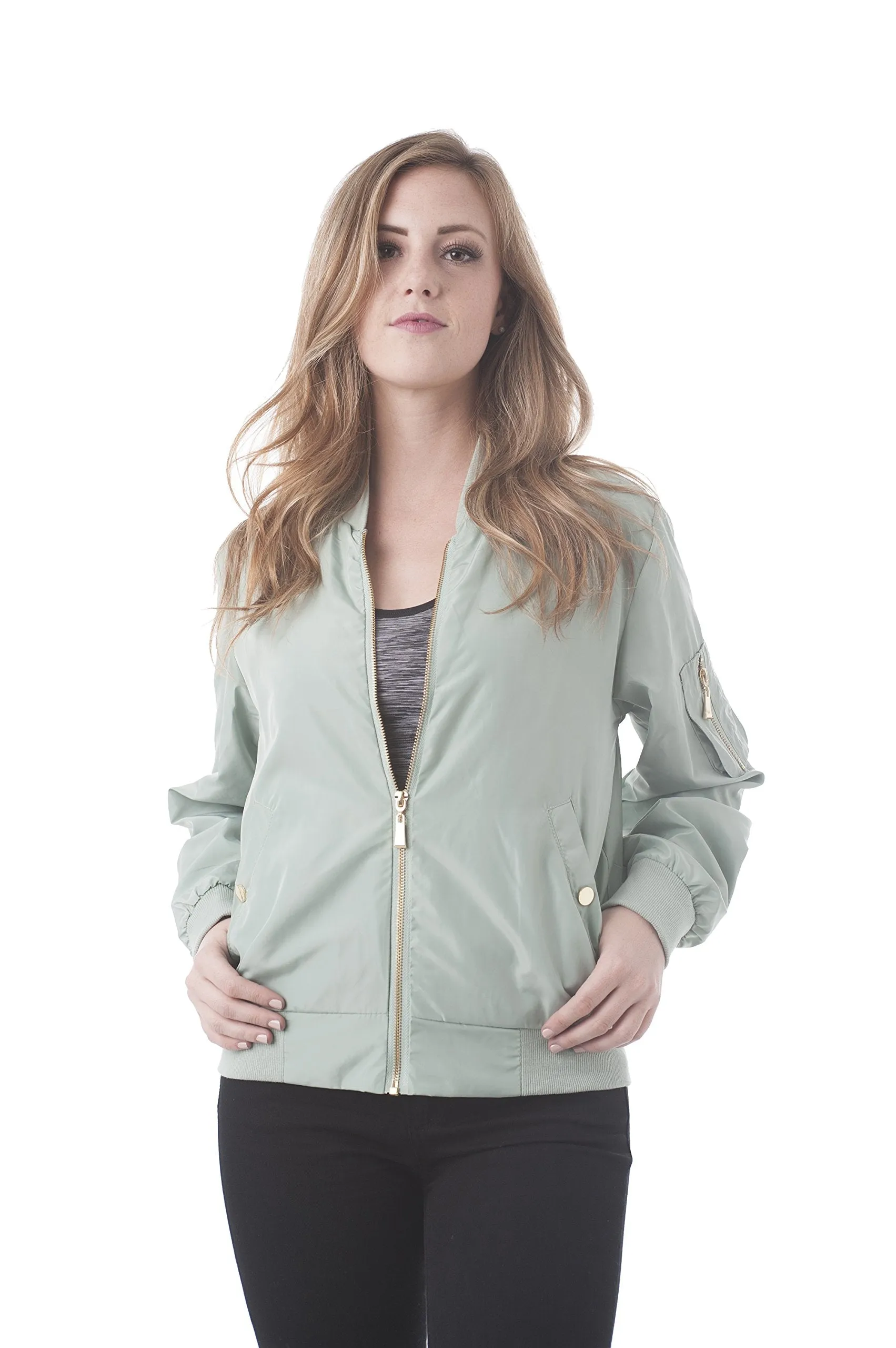 Khanomak Long Sleeve Light Weight Bomber Jacket
