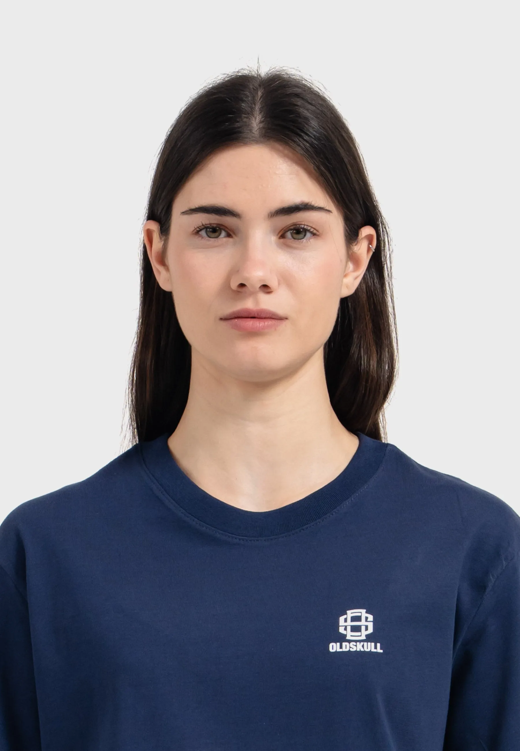 Oldskull Iconic Logo Tracksuit Jogger Sweatshirt Navy Blue