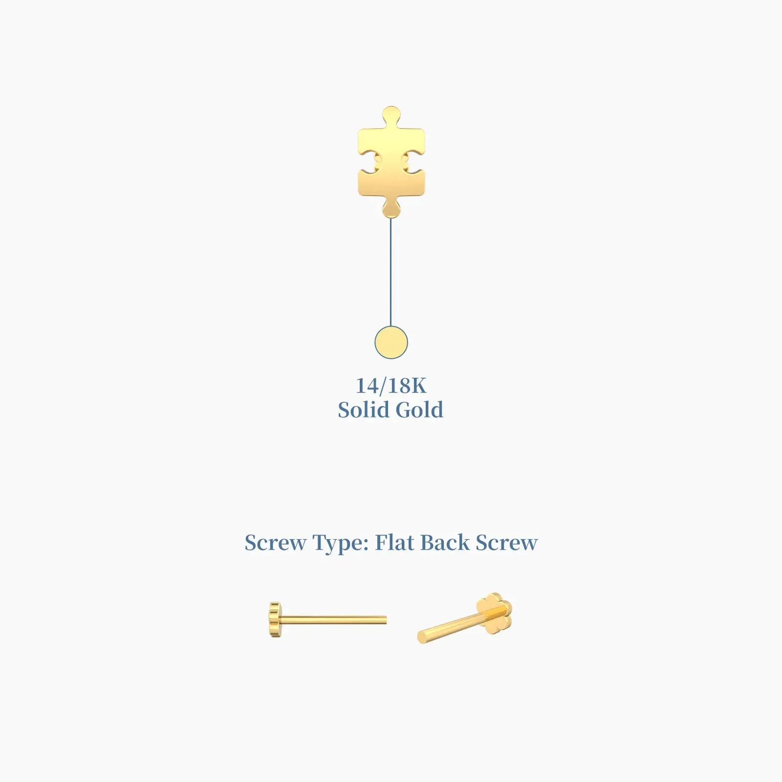 Piece of You Gold Earrings