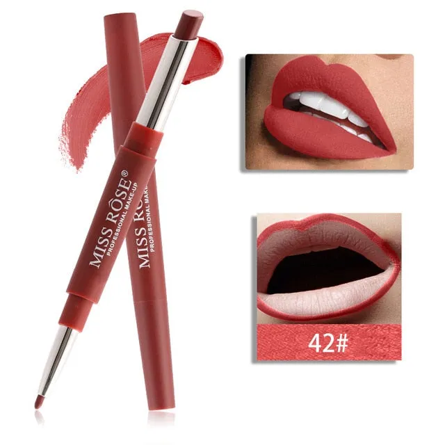 Professional Makeup Double-end Liplipstick Pencil Waterproof