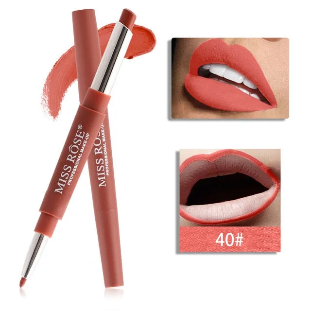 Professional Makeup Double-end Liplipstick Pencil Waterproof