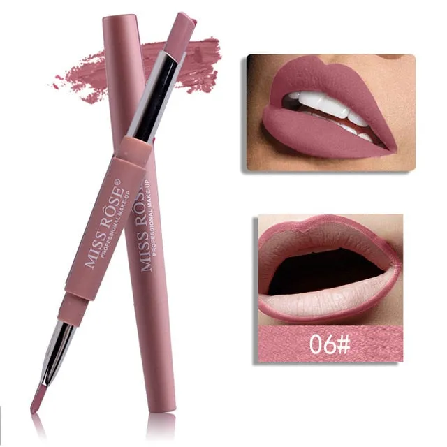Professional Makeup Double-end Liplipstick Pencil Waterproof