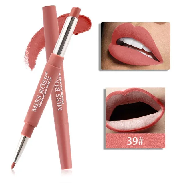 Professional Makeup Double-end Liplipstick Pencil Waterproof