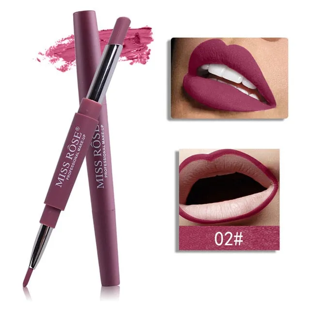 Professional Makeup Double-end Liplipstick Pencil Waterproof