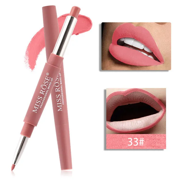 Professional Makeup Double-end Liplipstick Pencil Waterproof