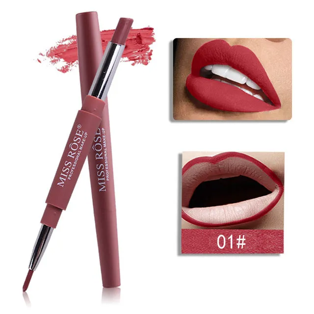 Professional Makeup Double-end Liplipstick Pencil Waterproof