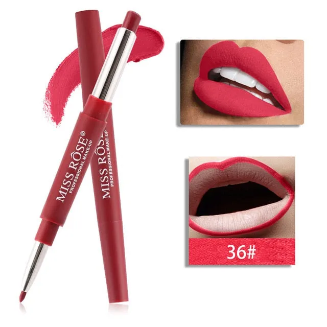 Professional Makeup Double-end Liplipstick Pencil Waterproof