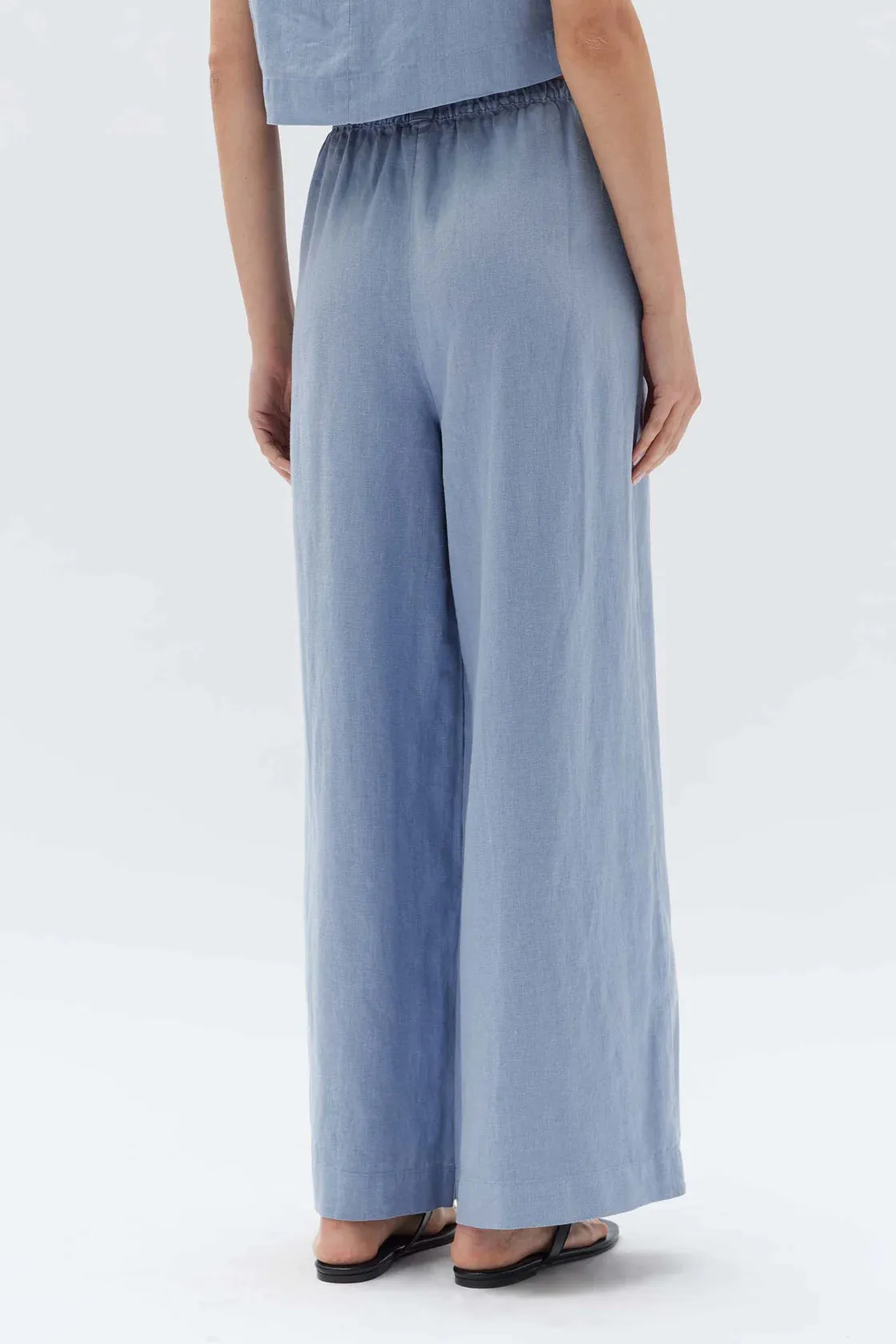 STELLA LINEN PANT | GLACIAL