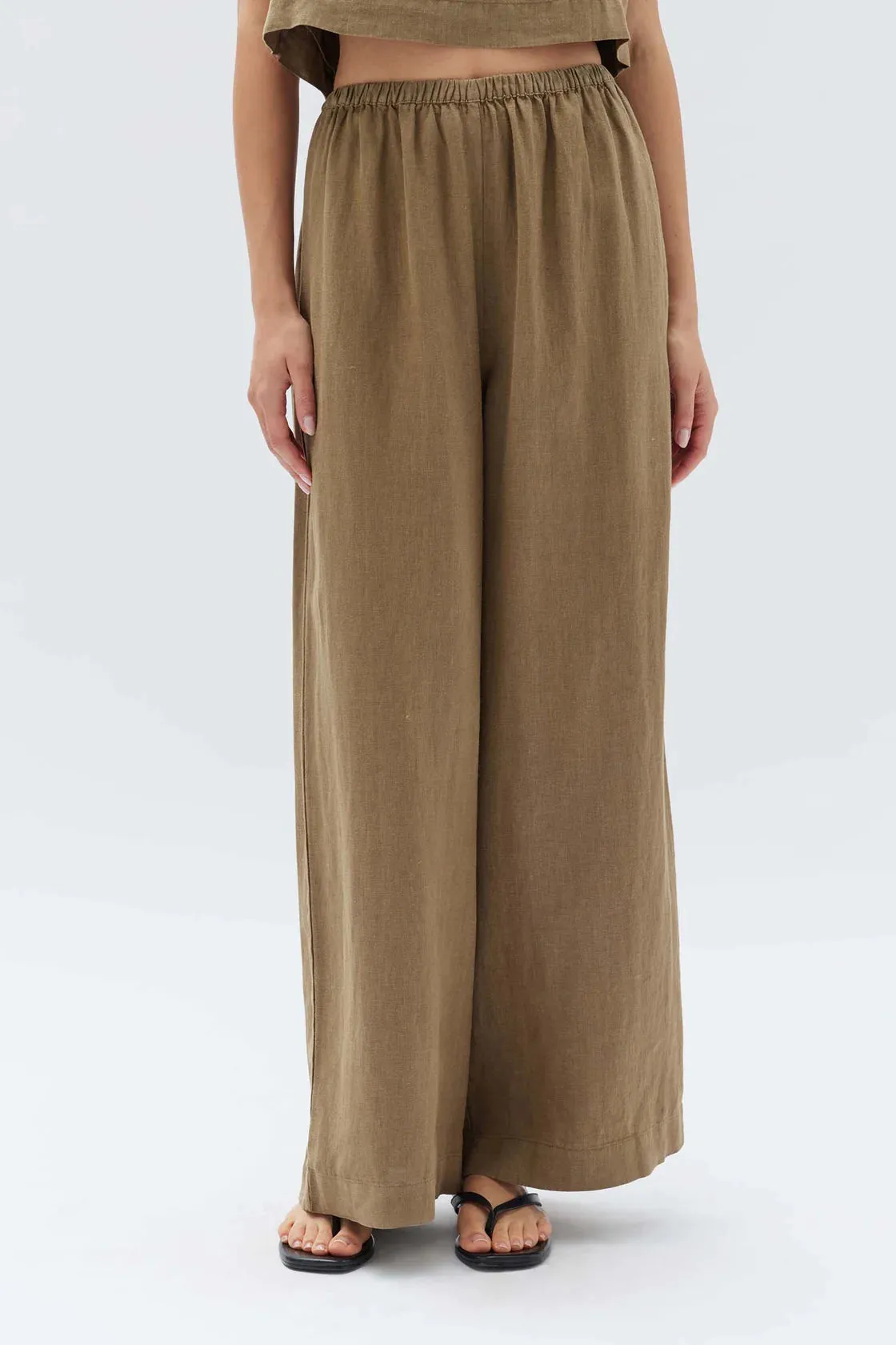 STELLA LINEN PANT | PEA