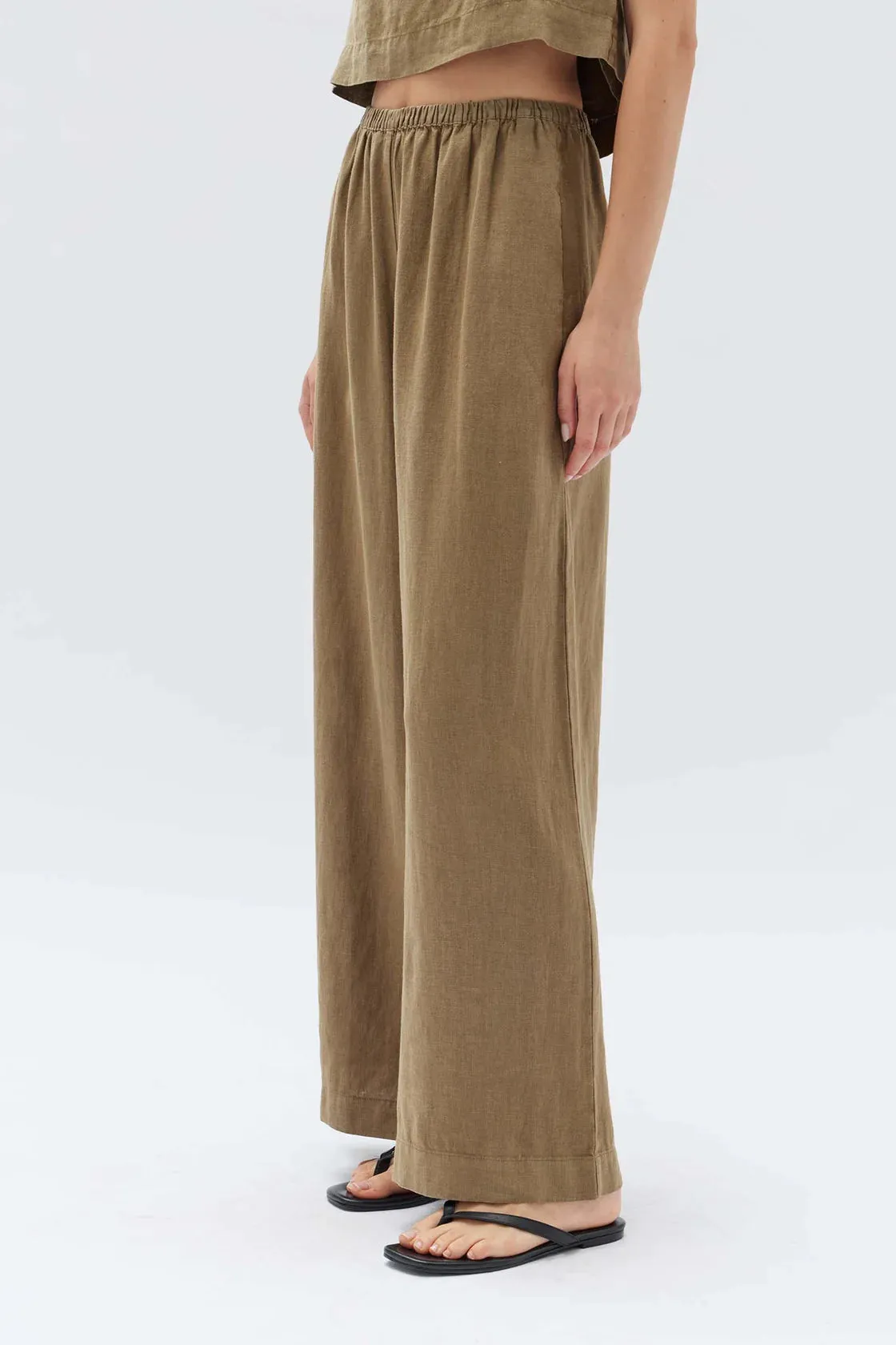 STELLA LINEN PANT | PEA