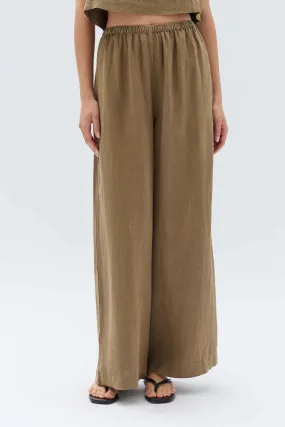 STELLA LINEN PANT | PEA