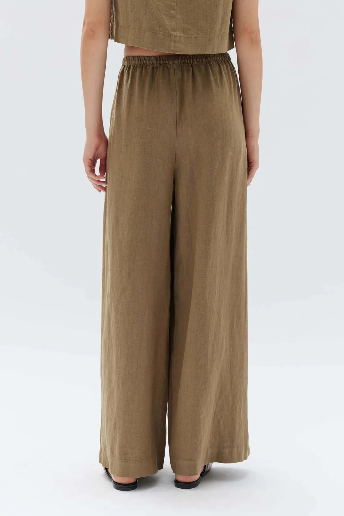 STELLA LINEN PANT | PEA