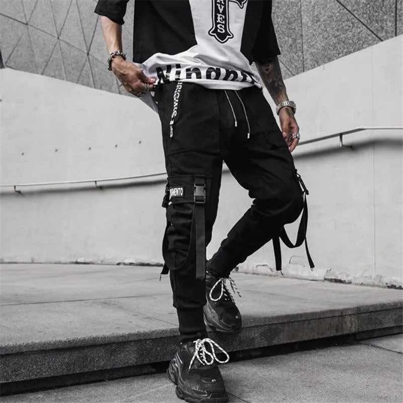 Techwear Cyberpunk Pants Men Streetwear Tactical Black Joggers