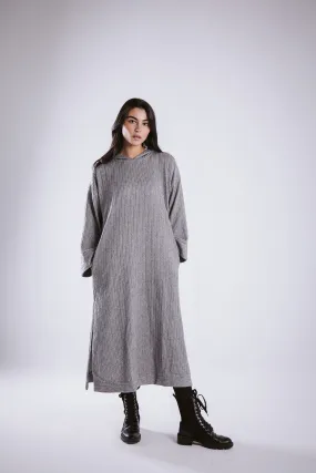 The knitted hoodie dress The knitted hoodie dress