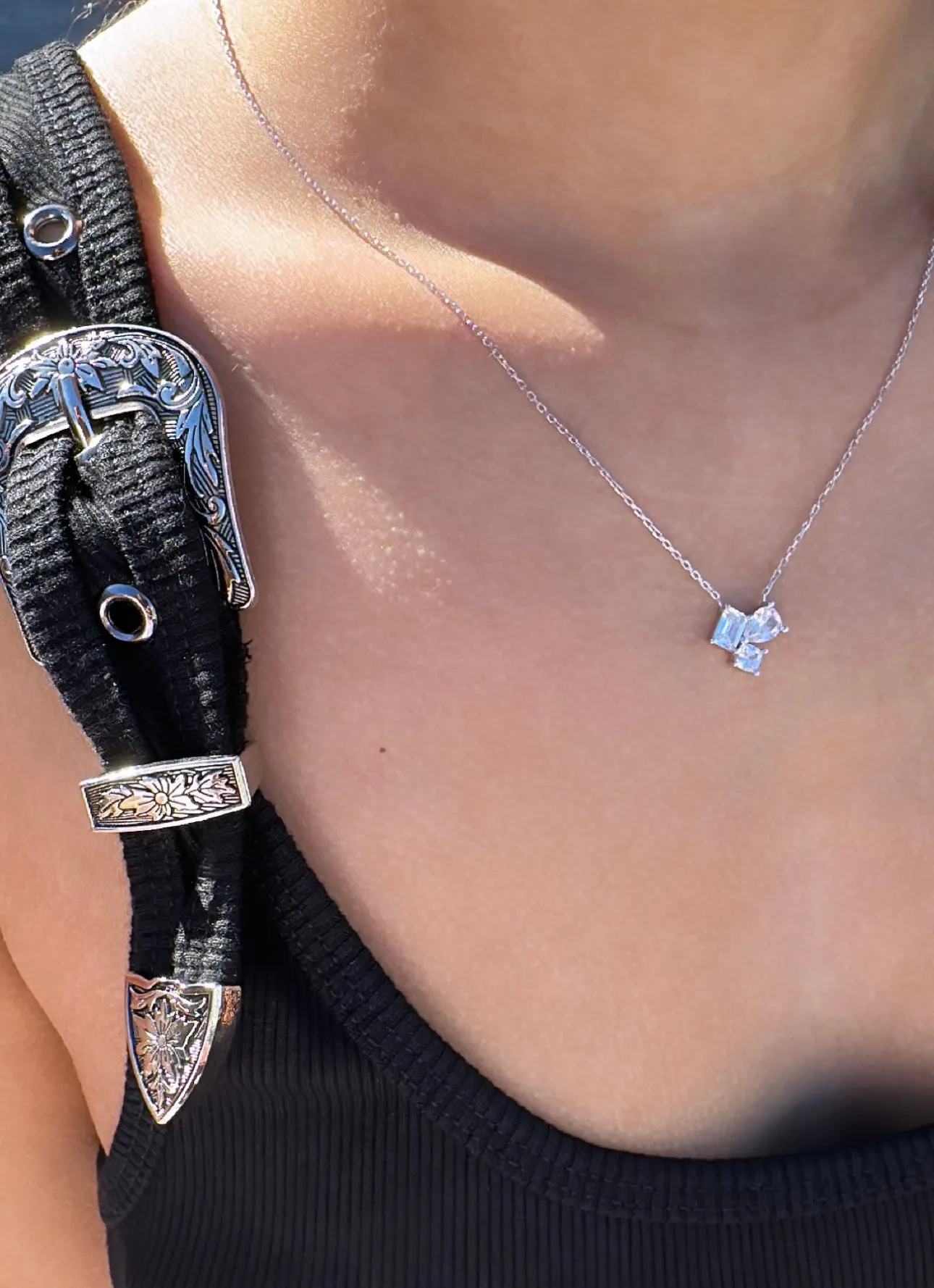 Three Stone Necklace