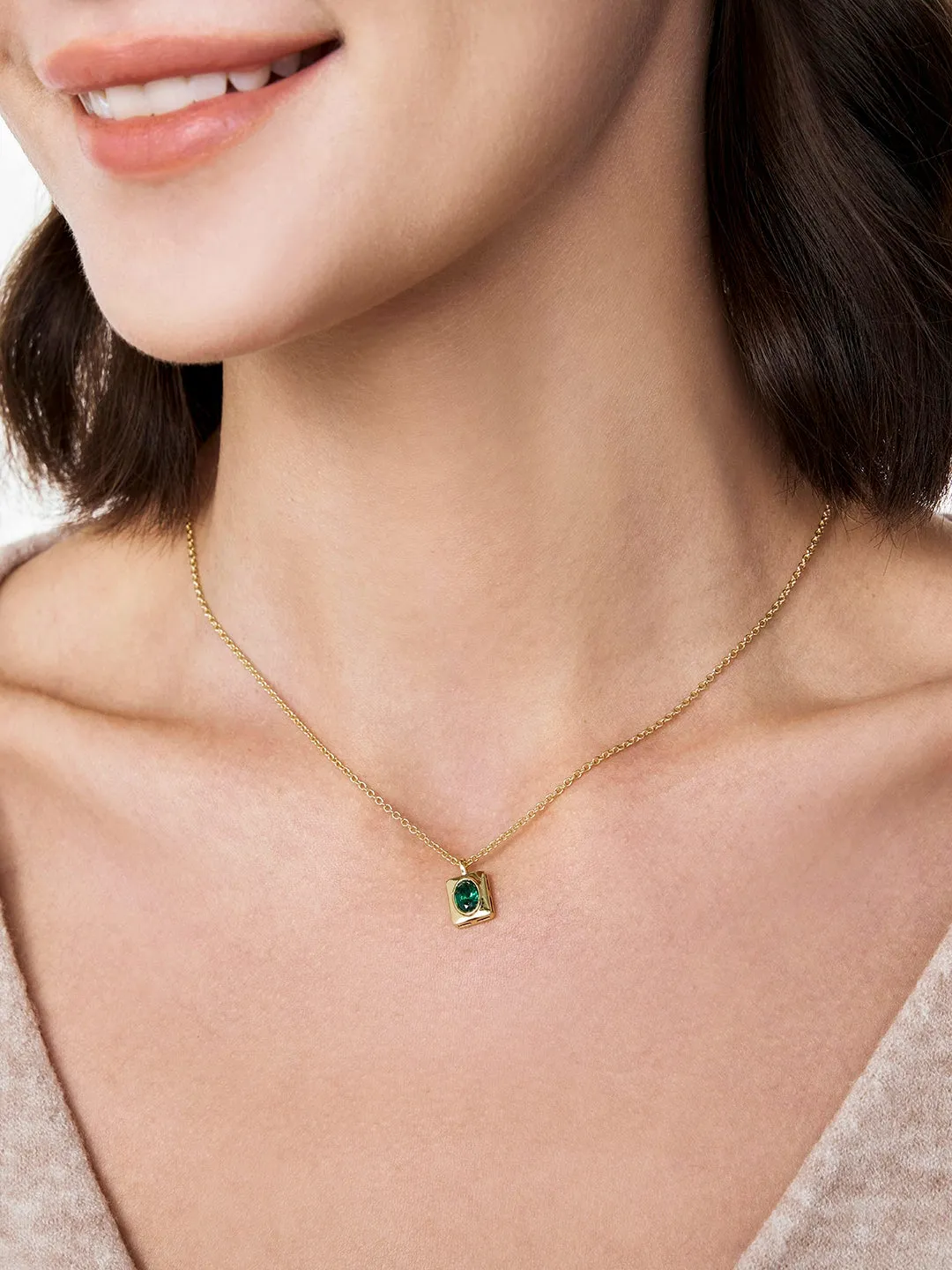 Vintage Square Necklace