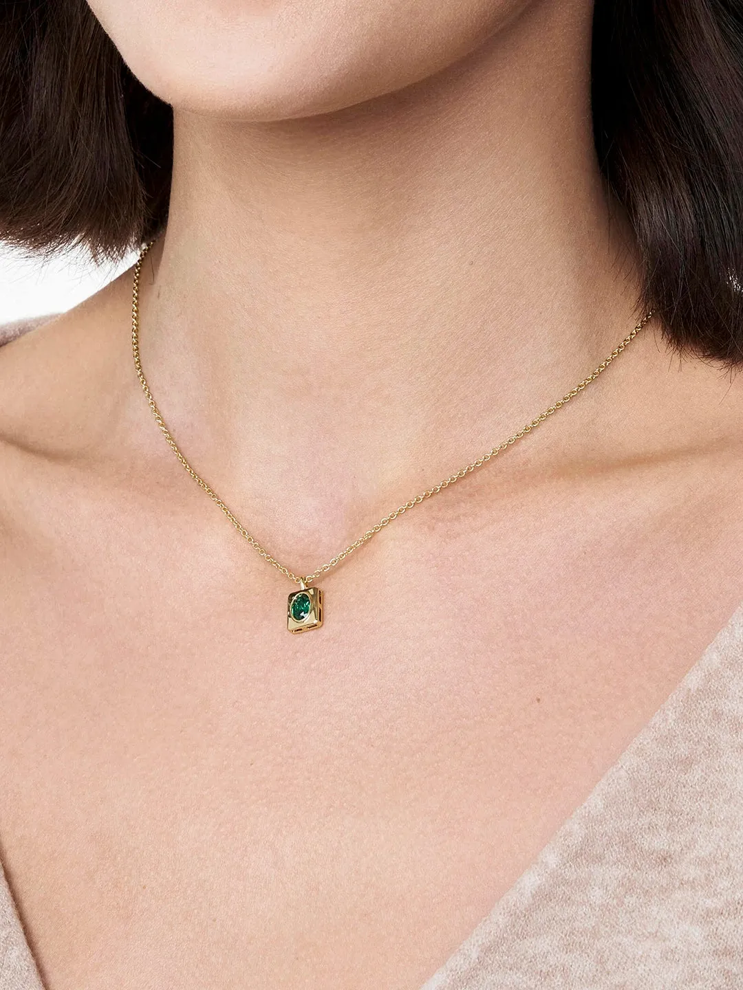 Vintage Square Necklace