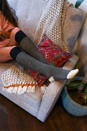 Warm Stylish Cozy Knee High Knitted Fashion Lounge Socks Warm Stylish Cozy Knee High Knitted Fashion Lounge Socks